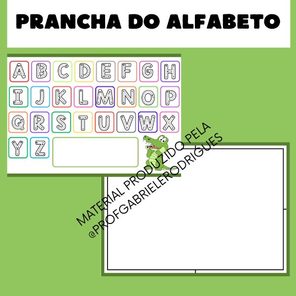 FOTO DE CAPA HOTMART PRANCHA DO ALFABETO600 X 600 Prancha do Alfabeto